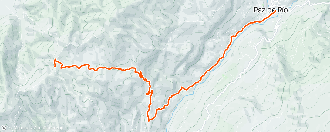 Map of the activity, 3 segmento final travesía del minero