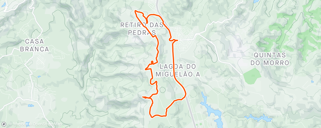Map of the activity, Retirinho