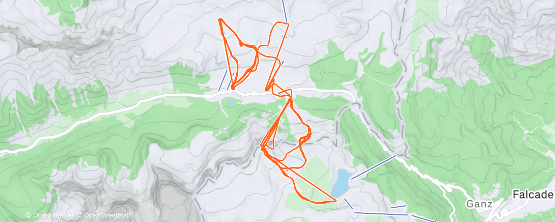 Map of the activity, Paso San Pellegrino