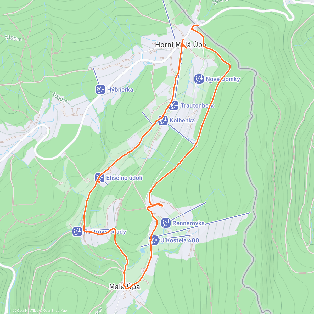 Карта физической активности (Na oběd a boby)