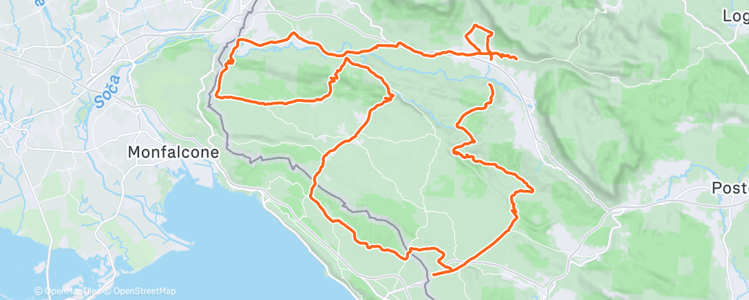 Map of the activity, Morning Ride
