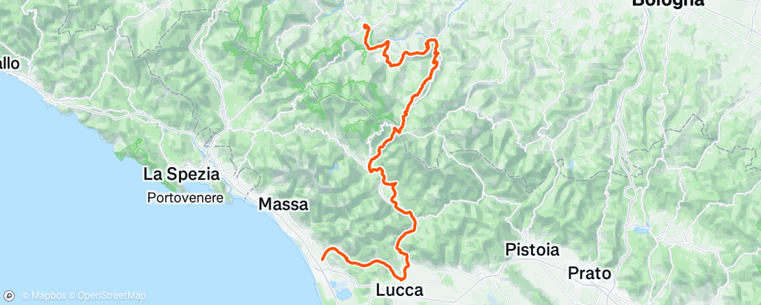 Map of the activity, Fietsen