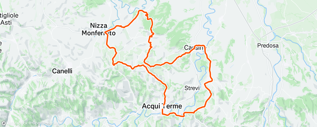 Map of the activity, Afternoon Ride