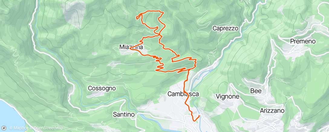 Map of the activity, Primo giro sui trail nuovi
