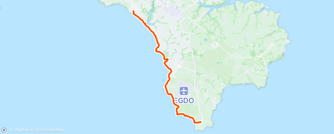 Map of the activity, Morning Hike