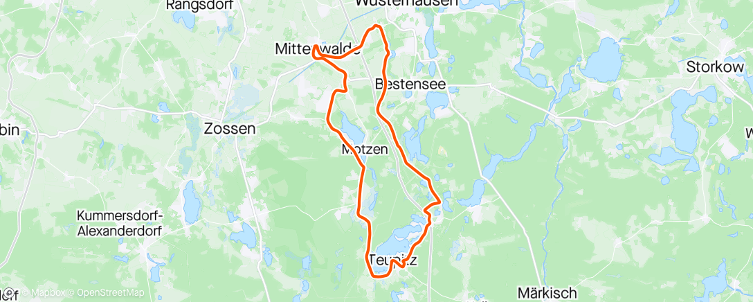 Mapa da atividade, 6. Mittenwalder Radrennen