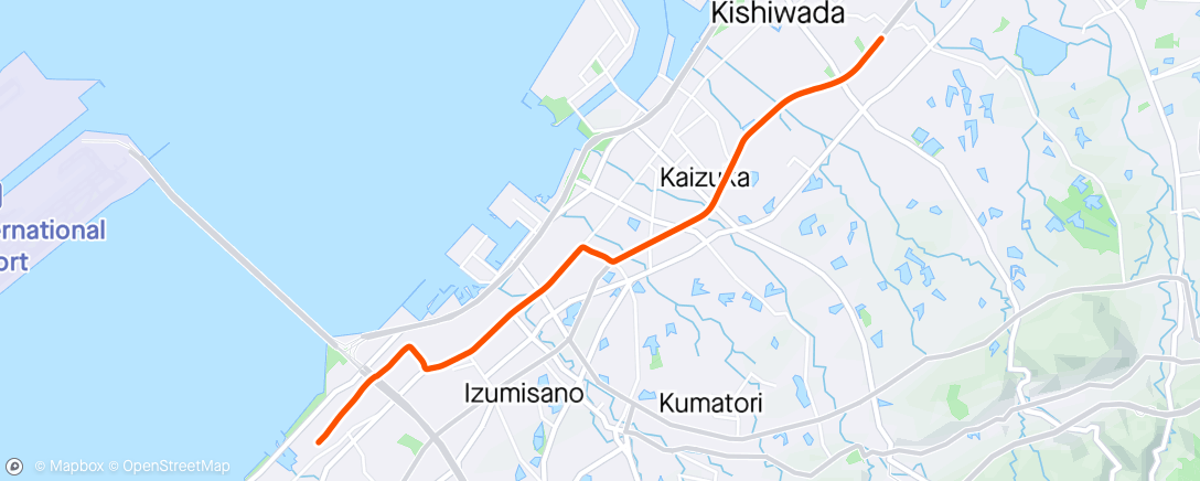 Map of the activity, 朝 サイクリング