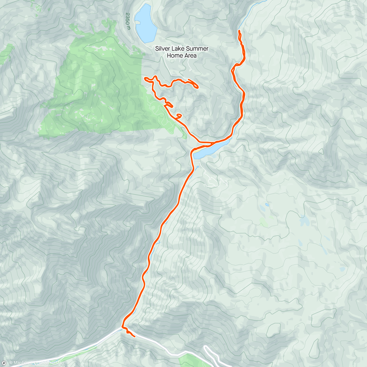 Map of the activity, Gas e-quad cycling