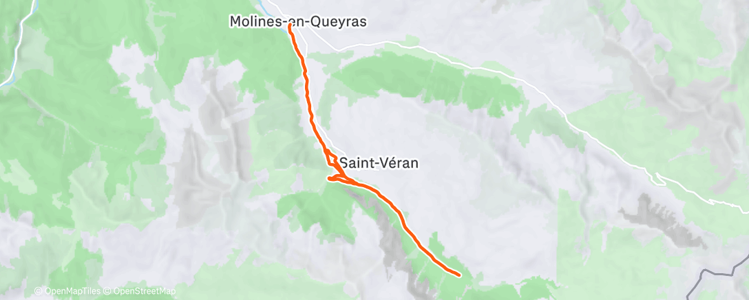「Trail dans l'après-midi」活動的地圖