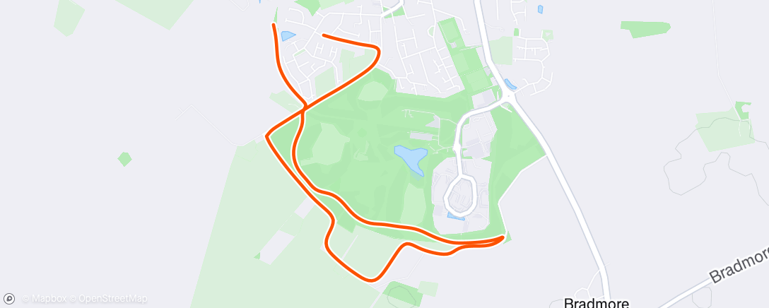 Map of the activity, Lunch Run