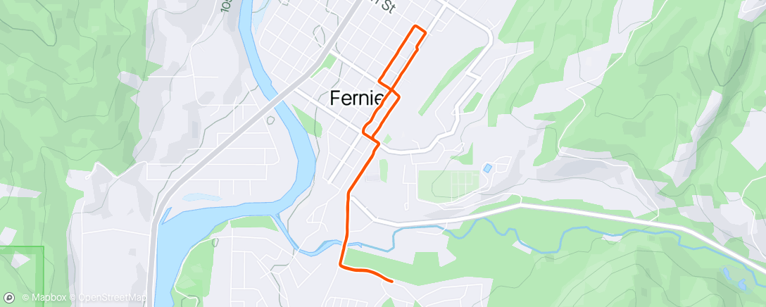 Map of the activity, Morning Walk