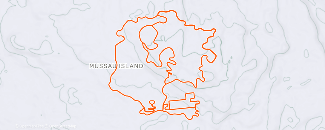 Map of the activity, TrainingPeaks Virtual - Workout: active recovery