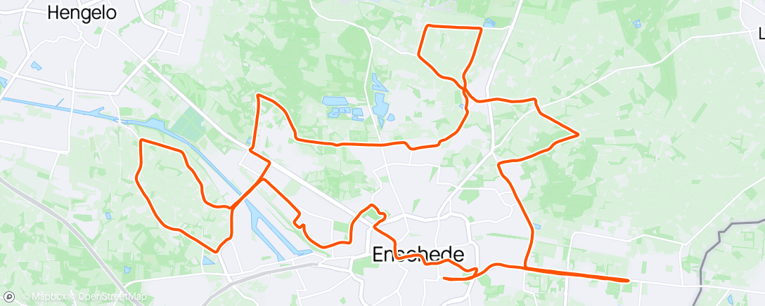 Map of the activity, Marathon Enschede