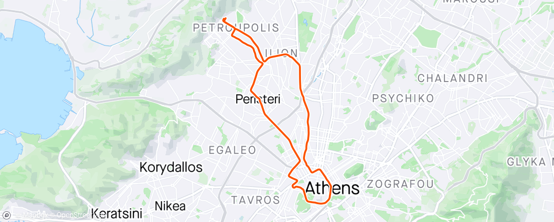 Map of the activity, ATHENS CENTER