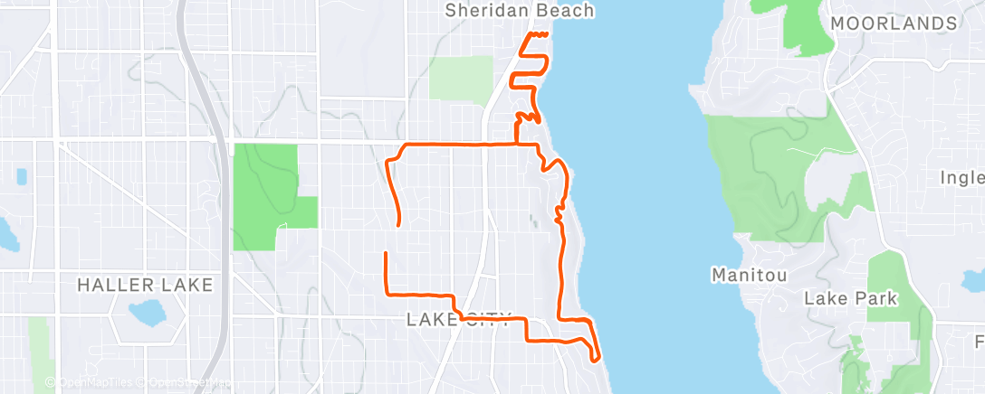 「Up early today」活動的地圖