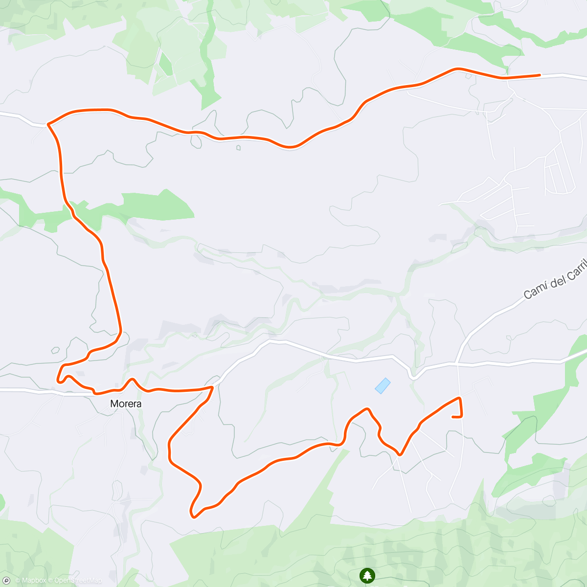 活动地图，Evening Mountain Bike Ride