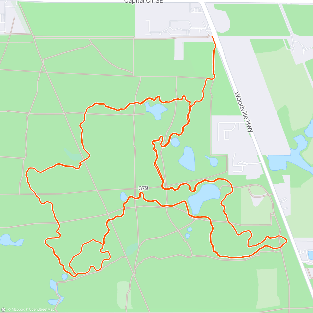 Map of the activity, 2 Munson laps w/ wifey