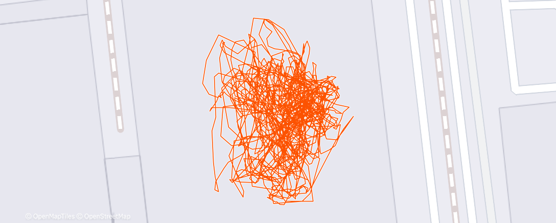 Map of the activity, Evening Workout