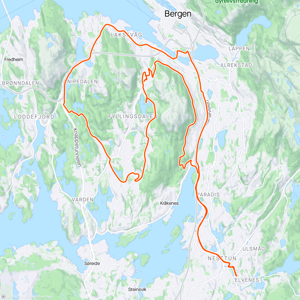 Carte de l'activité Løvstien og Kanadaskogen m cx