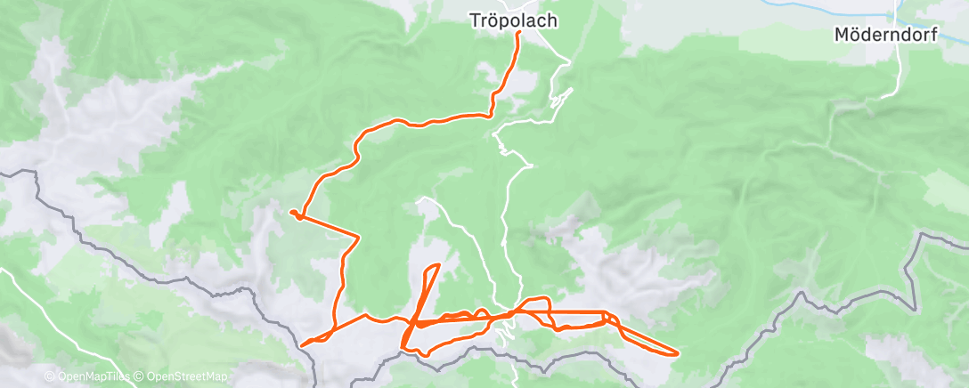 Карта физической активности (Morning Alpine Ski)