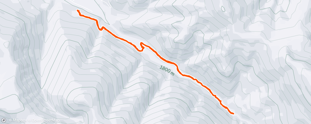 Map of the activity, Afternoon Hike