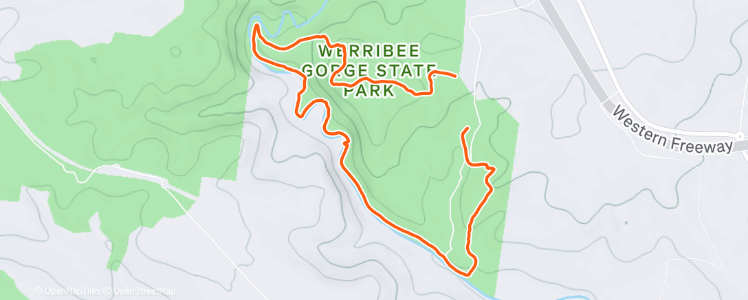 Map of the activity, Afternoon Hike