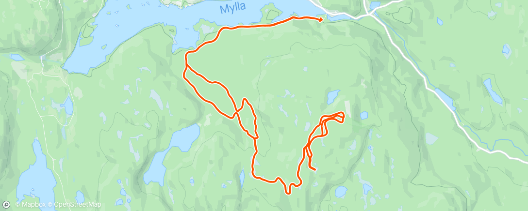 Map of the activity, Vårskituren er den nest beste skituren