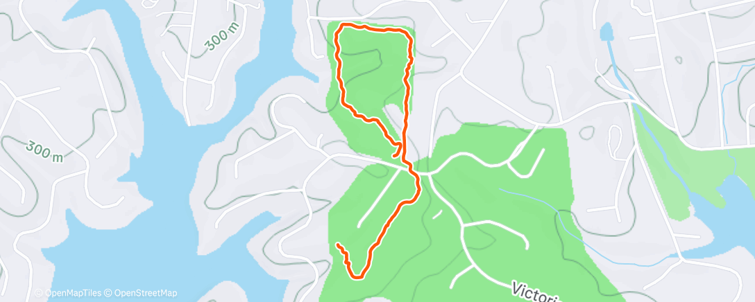Map of the activity, Morning Walk