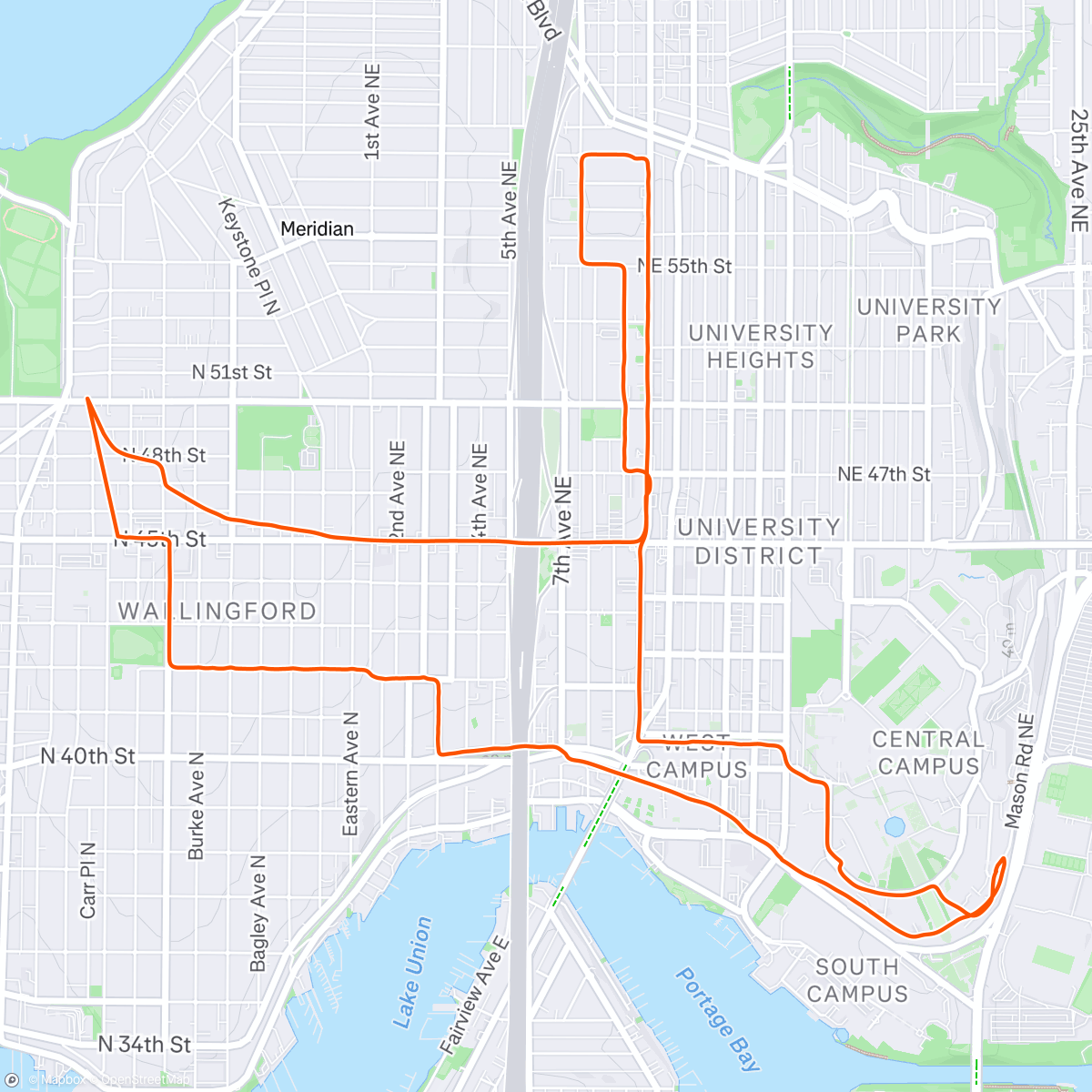 Map of the activity, Wild gps drift