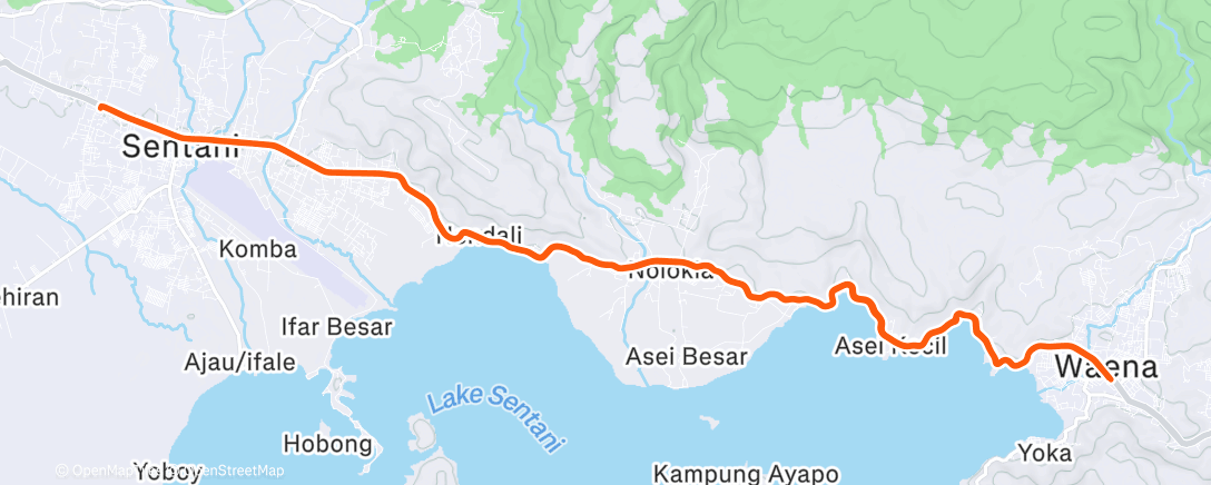Map of the activity, Morning Ride