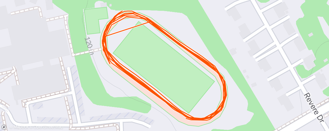 Map of the activity, Morning Run