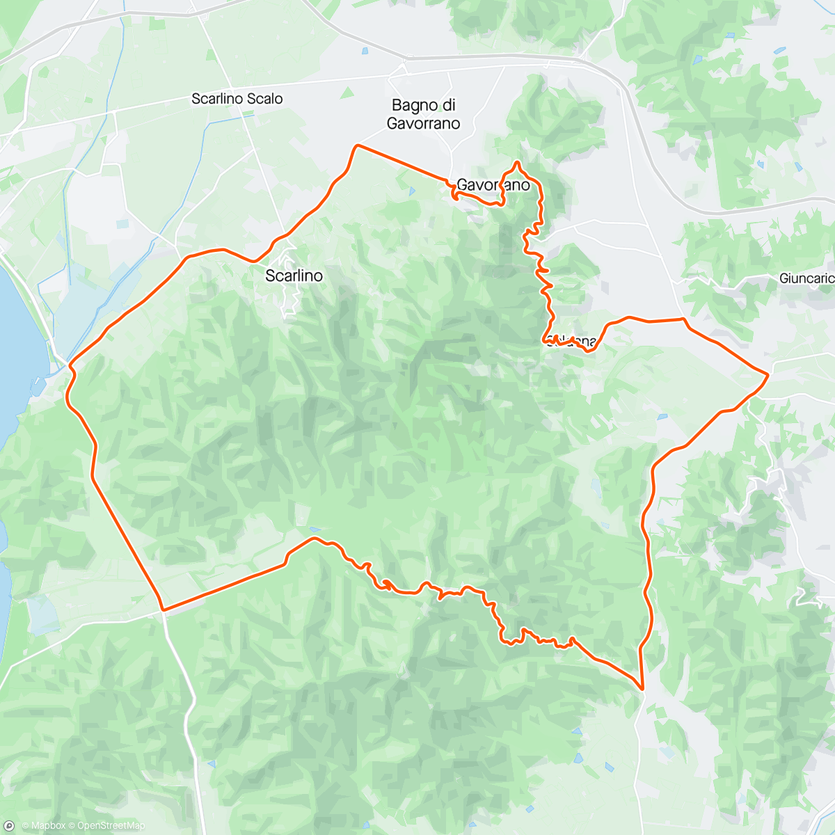 Map of the activity, ROUVY - Scarlino Scalo (round)