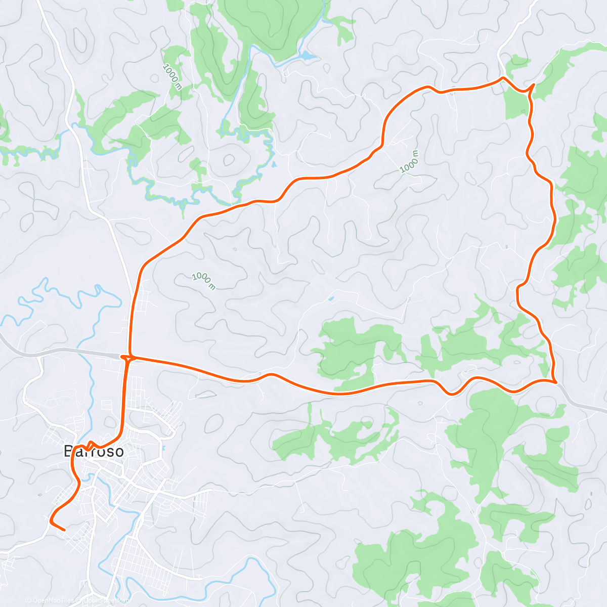 Map of the activity, S. J. Batista 🚴‍♂️