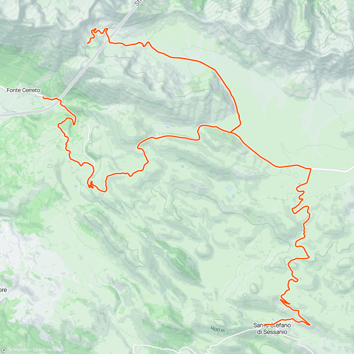 Karte der Aktivität „Apennine adventure on the Gran Sasso”