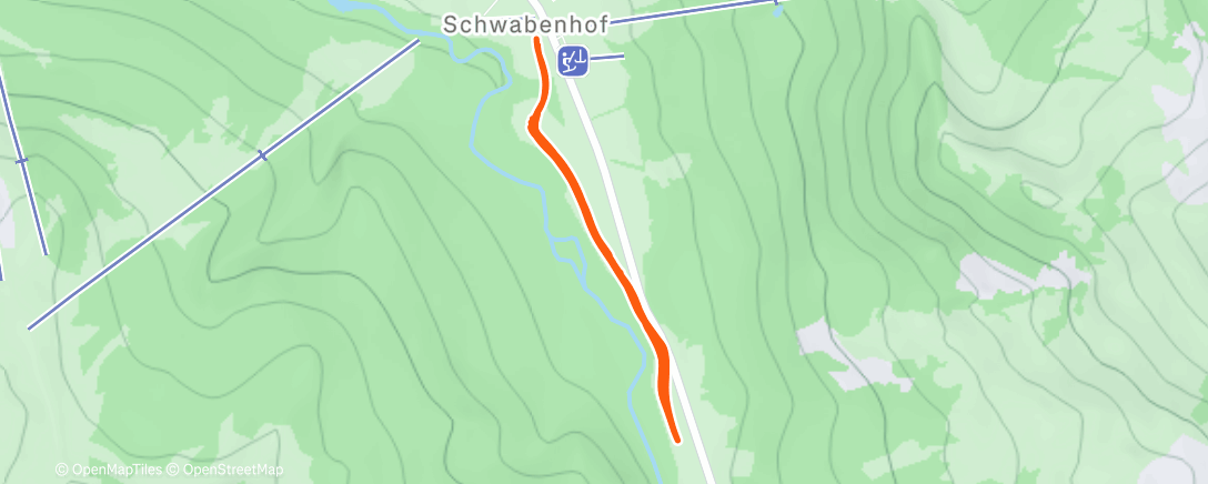 Карта физической активности (Ski Nordisch zur Mittagszeit)