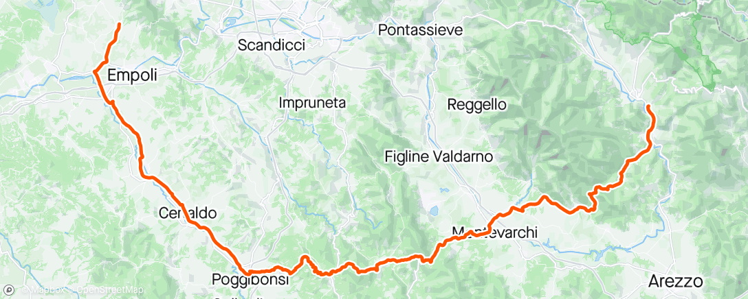 Map of the activity, Morning Ride