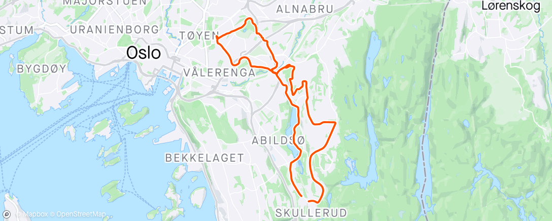 Map of the activity, Besøke gammer’n. Sykla opp den gamle T-bane traseen til Hellerud. Litt spesielt.