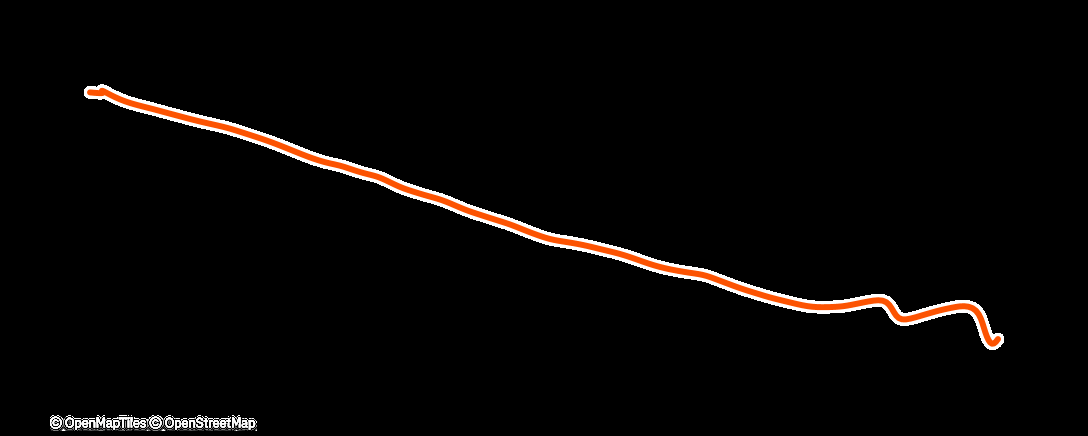Map of the activity, Evening Walk