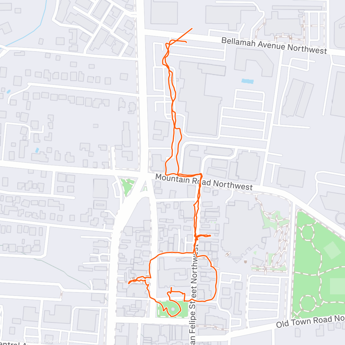 Map of the activity, Christmas Eve in Old Town