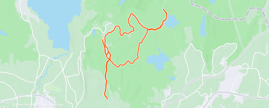 Map of the activity, Evening Nordic Ski