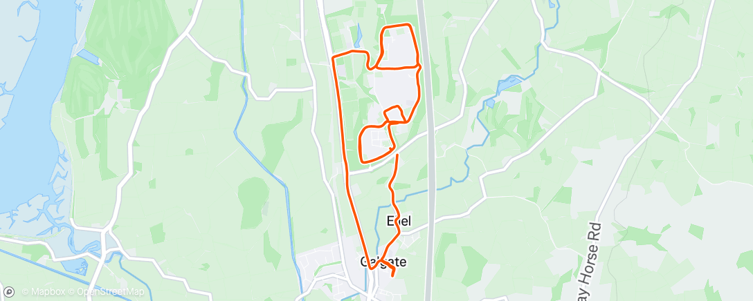Map of the activity, Morning Run