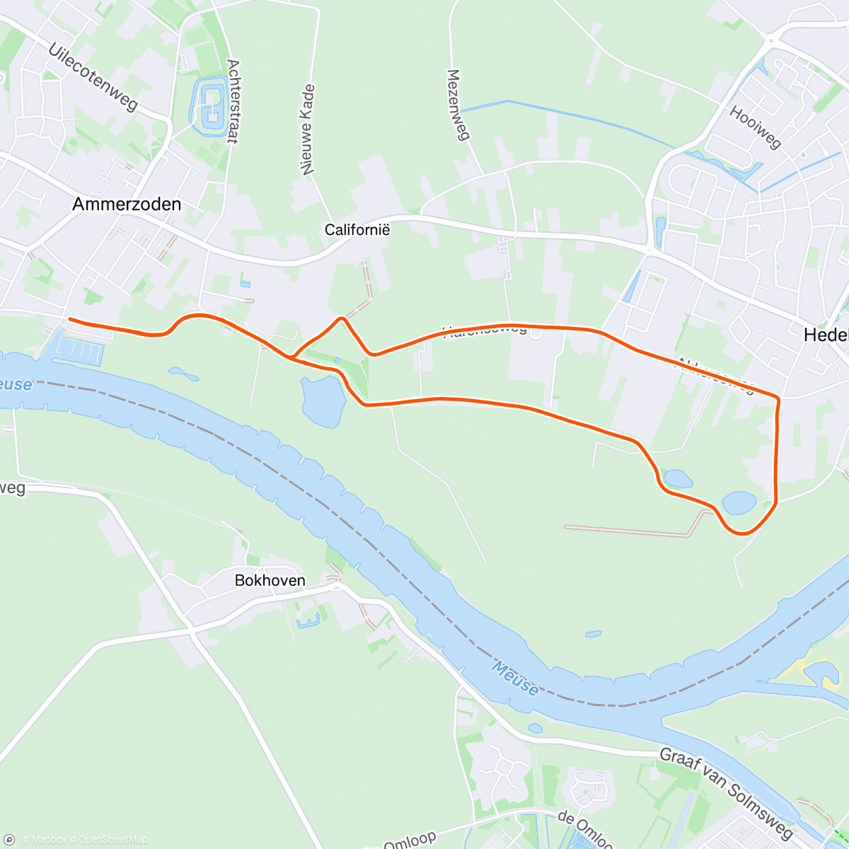 Map of the activity, Evening Run 👑