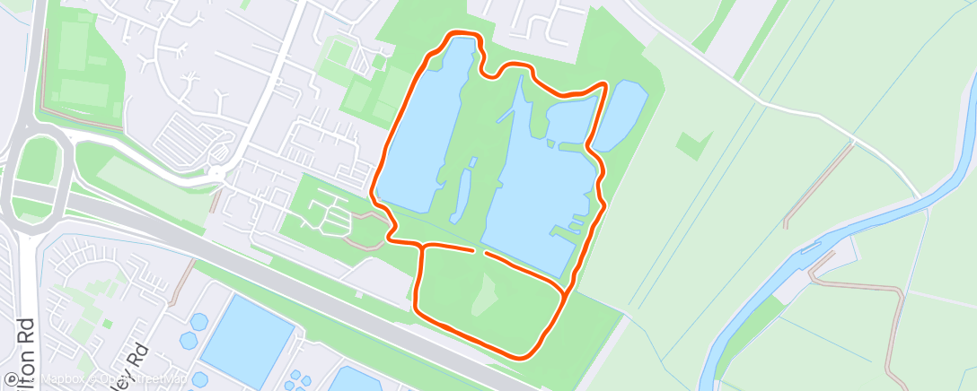 Map of the activity, Milton Country parkrun