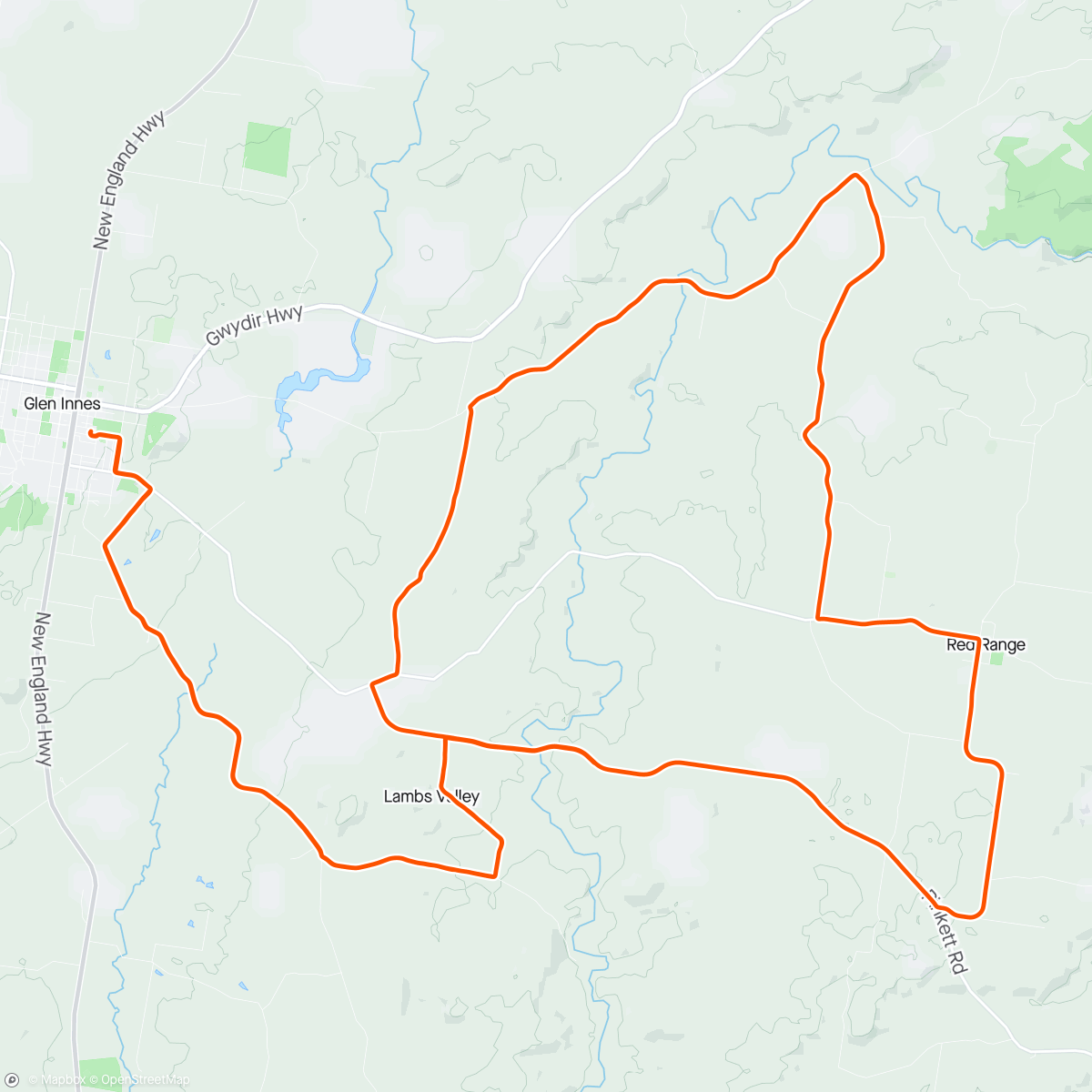 Map of the activity, Why is every street near Glen Innes called Struggle Street? Only lost once.