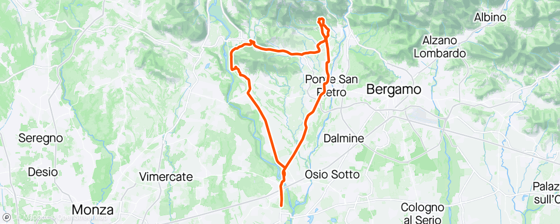 Karte der Aktivität „Barlino-Odiago-Villa d’Adda”