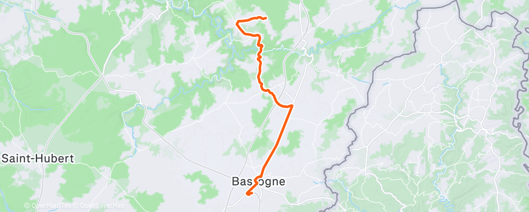 Map of the activity, Vélotaf 136.2