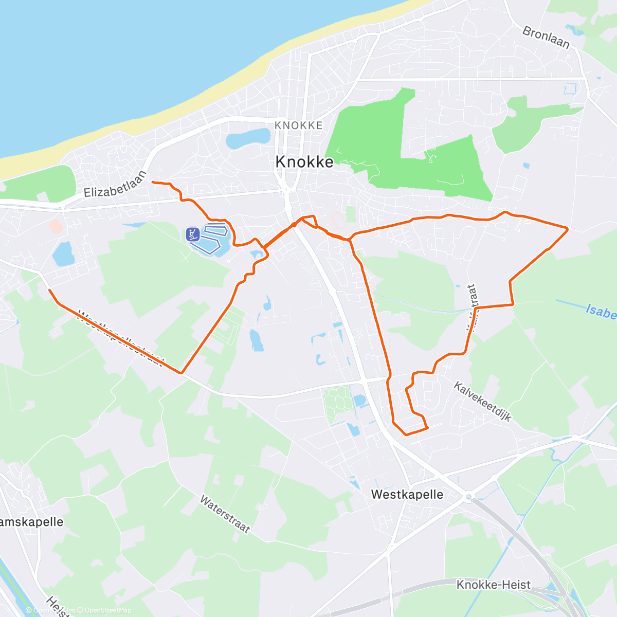 Map of the activity, 🤗 East Coast Runners Originals ©️🎾