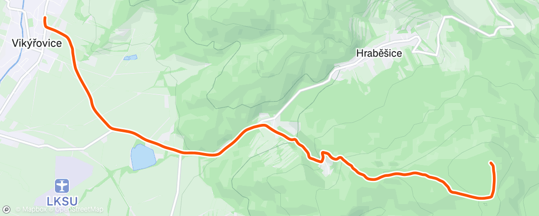 Map of the activity, MTB domů