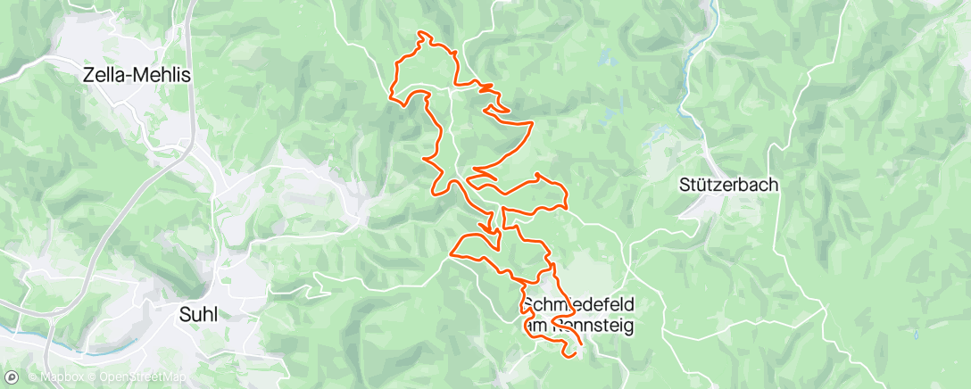 Map of the activity, Mountainbike-Fahrt am Morgen