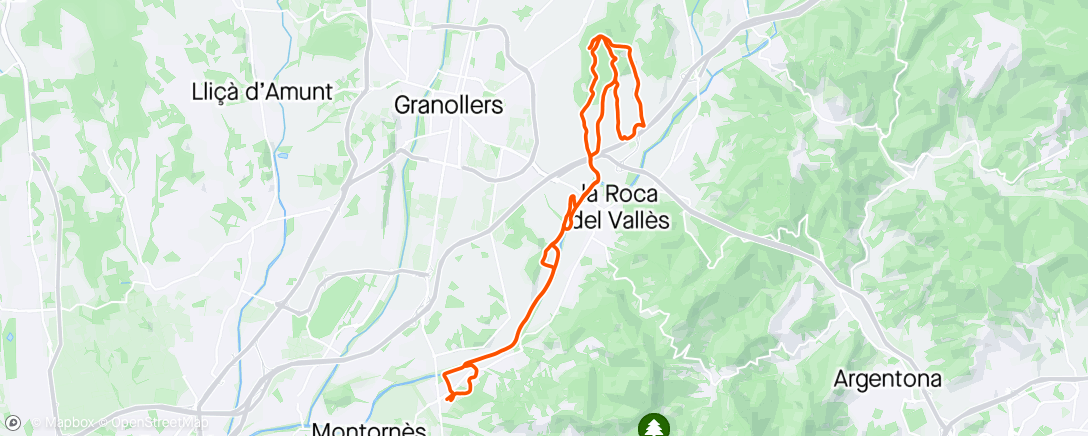 Map of the activity, 70/24 - Vilanova - 8 al Bosc de La Roca - Vilanova (Tempo)